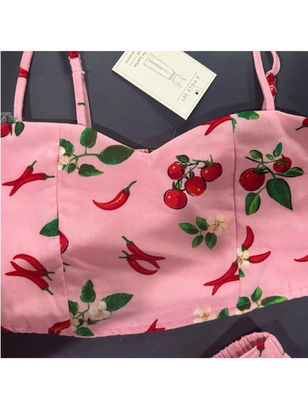 Sweet & Spicy Adorable 2 piece set with matching scrunchie